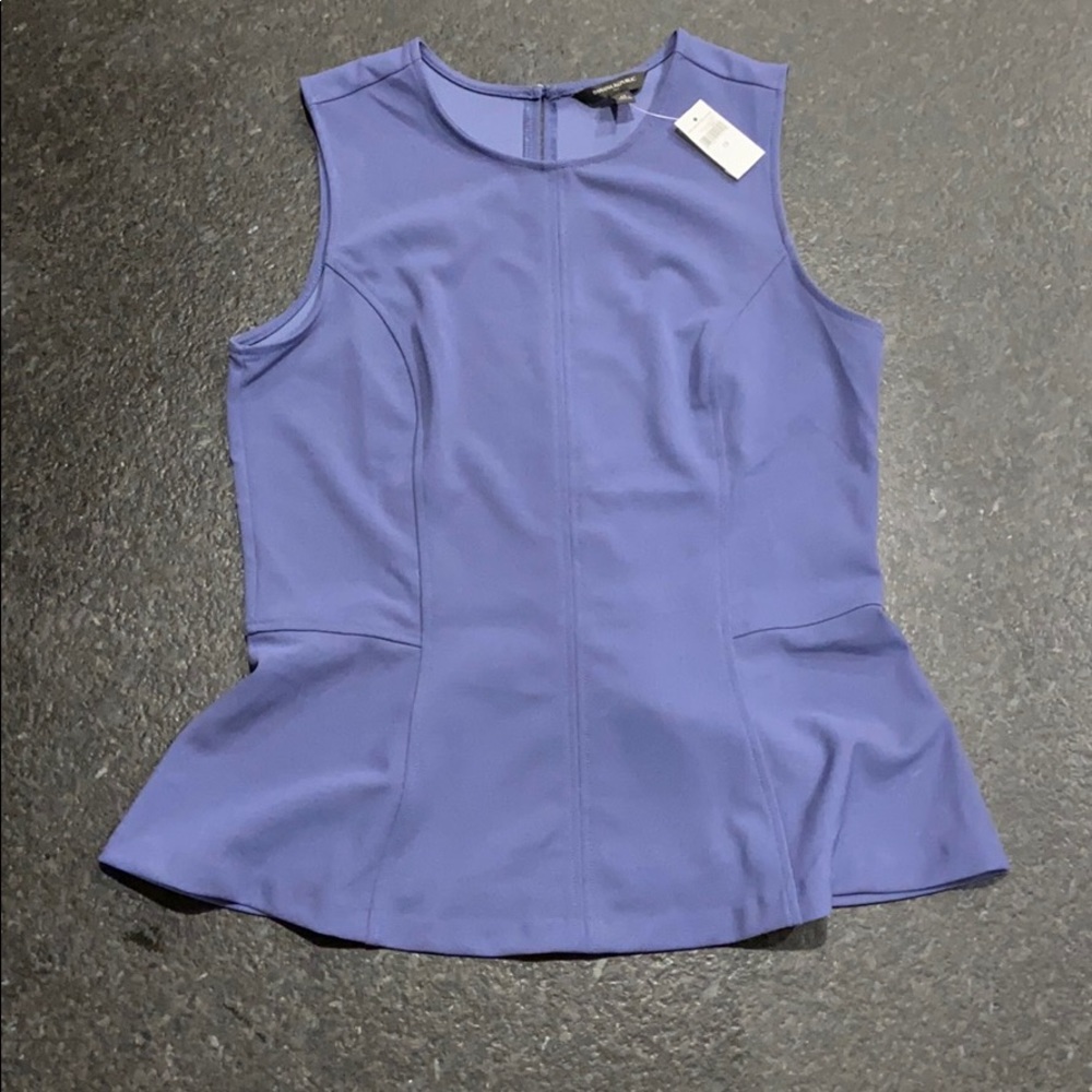 Banana Republic Dusty blue peplum top - NWT